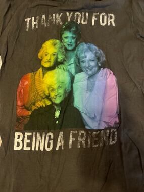 Golden Girls Thank You For Being A Friend Graphic T-Shirt, S, Gray